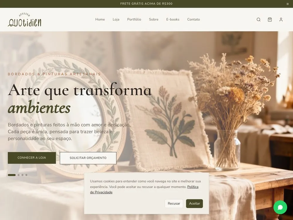 Print do site Atelier Quotidien